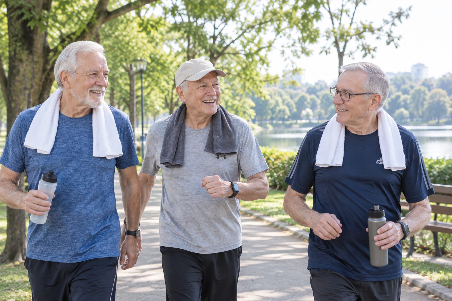 Outdoor walking exercise